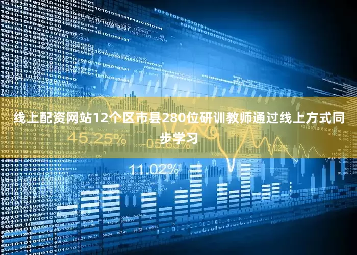 线上配资网站12个区市县280位研训教师通过线上方式同步学习